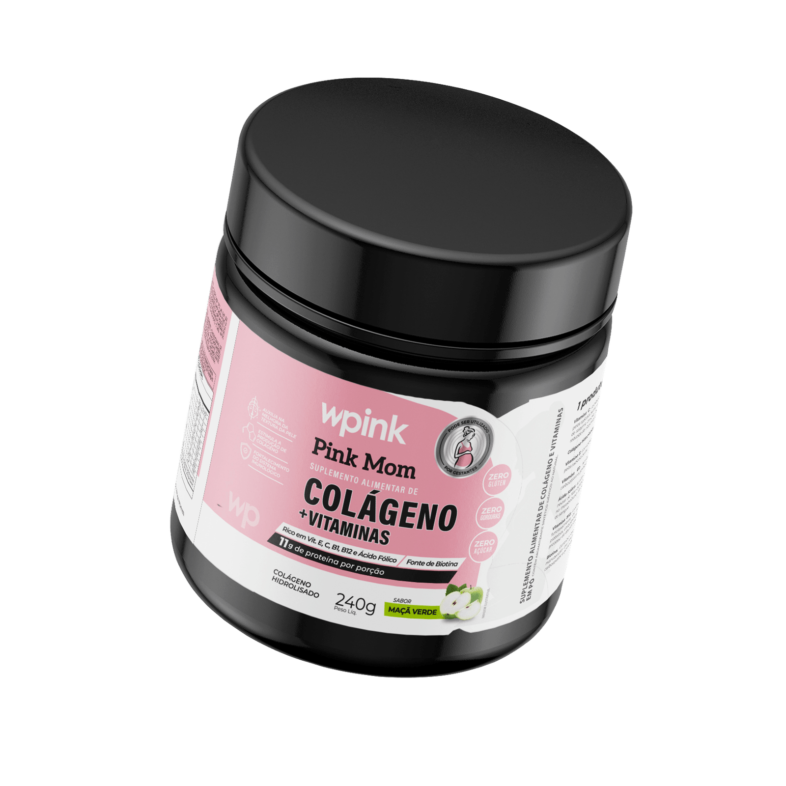colágeno pink mom maçã verde - 240g - wp - Image 4
