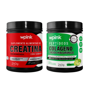 colágeno de limão - 240g + creatina de lichia - 240g - wp