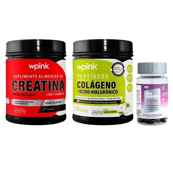 colágeno de maçã verde + creatina de lichia + cabelos e unhas - wp