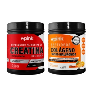 colágeno de laranja - 240g + creatina de limão 240g - wp