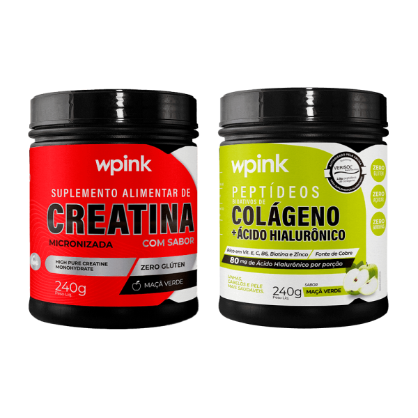 colágeno de maçã verde + creatina maçã verde - wp