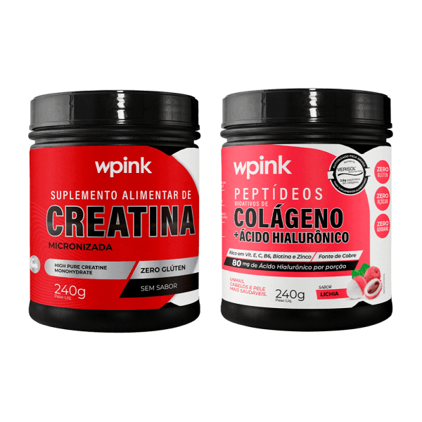 colágeno de lichia + creatina sem sabor - wp