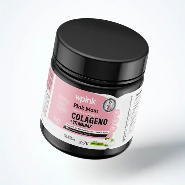 colágeno pink mom - maçã verde - 240g - wp - Image 4
