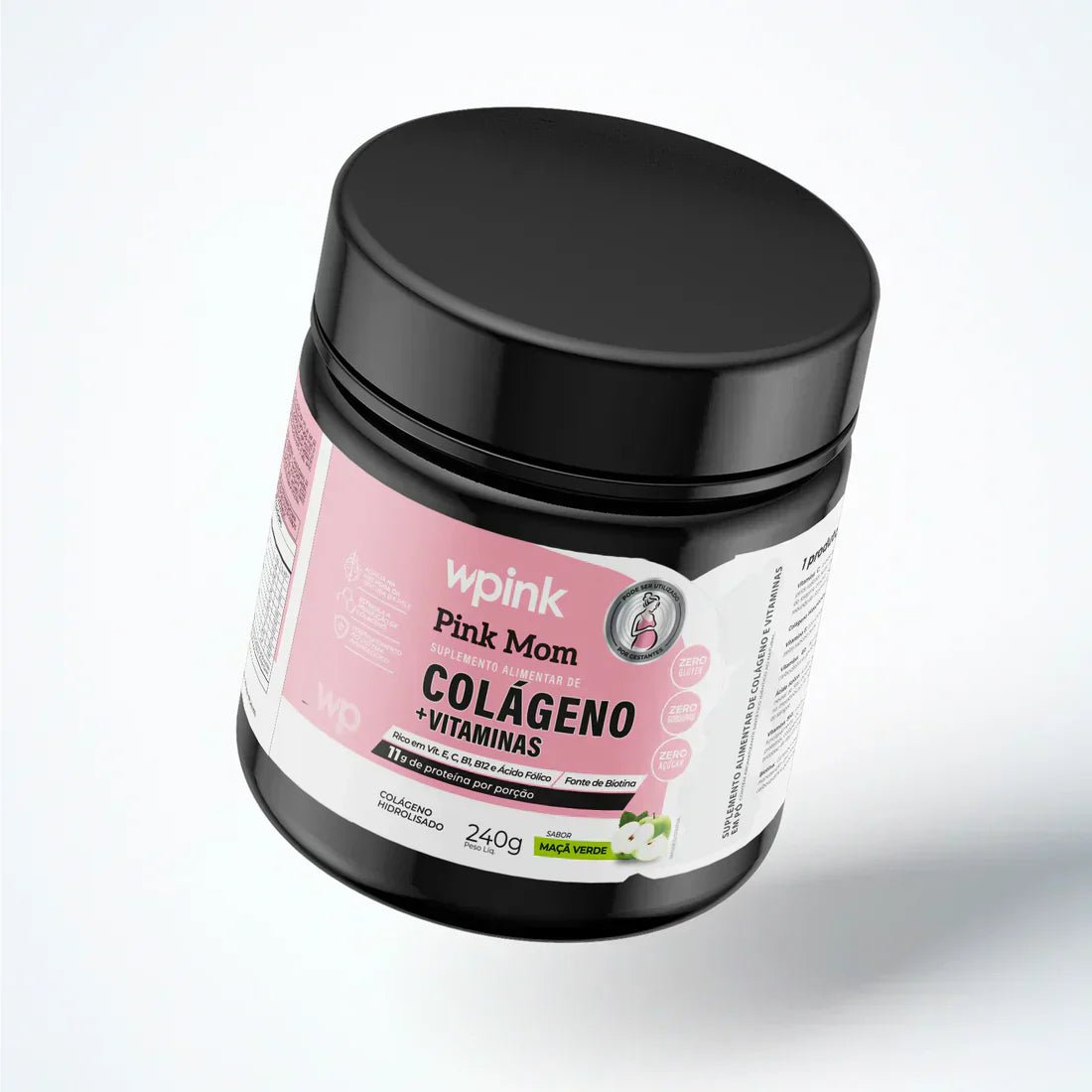 colágeno pink mom - maçã verde - 240g - wp - Image 6