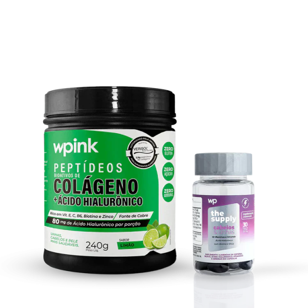 colágeno de limão - 240g + cabelos e unhas - wp